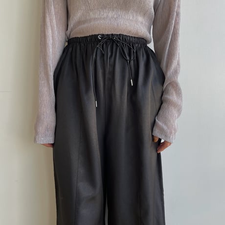 《予約販売》quality satin pants/2colors_np0789