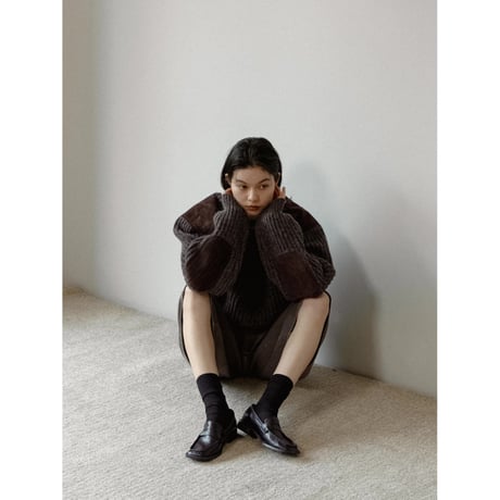 【 5th RESTOCK IVORY 2月3日順次発送】- AUTHENTIC series - vintage like accent knit/3olors_an0048