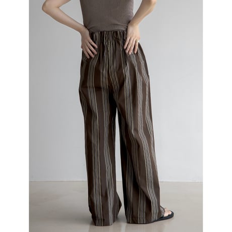 《予約販売》mulch stripe summer pants/2colors_np1004