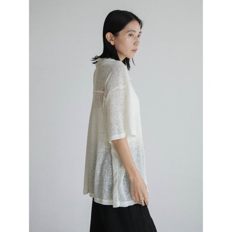 《予約販売》linen soft over knit shirt/2colors(unisex)_nb0323