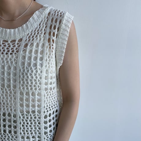 《予約販売》knit mesh long one-piece/2colors_nd0137