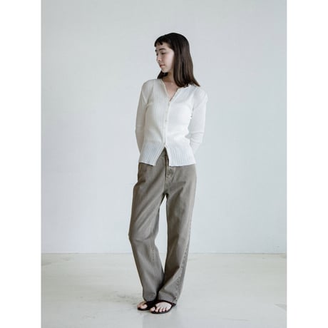 《予約販売》sheer lib knit cardigan/2colors_nt2587