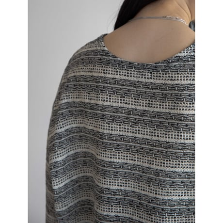 《予約販売》jacquard over tee/2colors(unisex)_nt2055