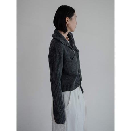 《予約販売》melange knit mannish cardigan/2colors_nt2233