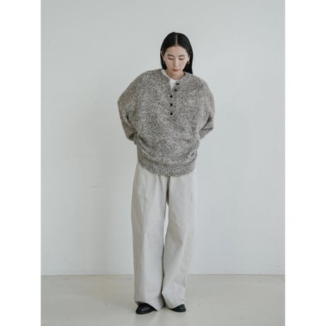 《予約販売》2way silhouette cotton warm pants/2colors_np1189