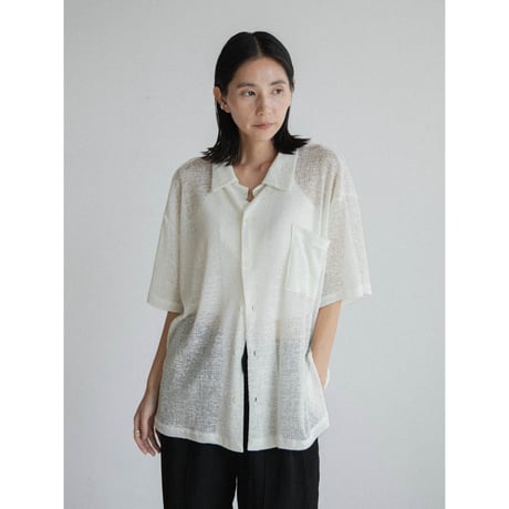 《予約販売》linen soft over knit shirt/2colors(unisex)_nb0323
