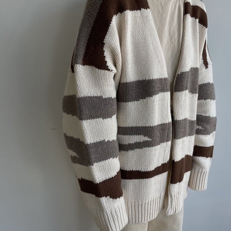 【nokcha original】ennui knit cardigan/ivory_nt1501