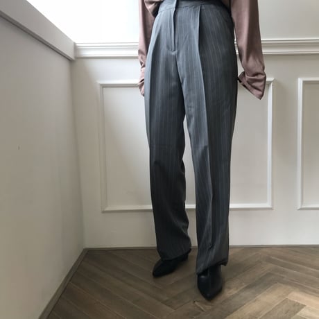 ストライプロングスラックス/2colors