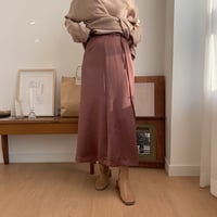✳︎予約販売✳︎satin wrap skirt/2colors_ns0022