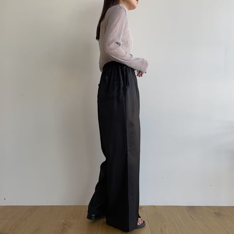 《予約販売》quality satin pants/2colors_np0789