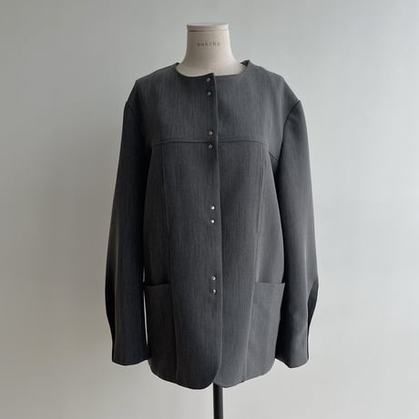 【nokcha original】mannish jacket/melange gray_no0313