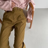 【nokcha original】roll up tapered pants/olive_np0460