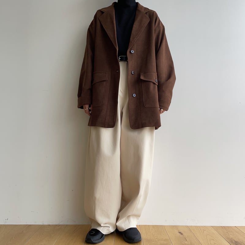 パンツ NOKCHA oval rich twill pants nokcha original】tuck oval twill pants/ 2colors