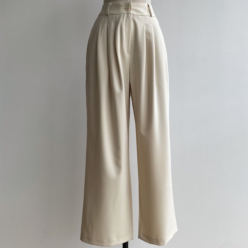 Studio Doe Three-tuck Wide Pants 茶色 StudioDoe Three-tuck