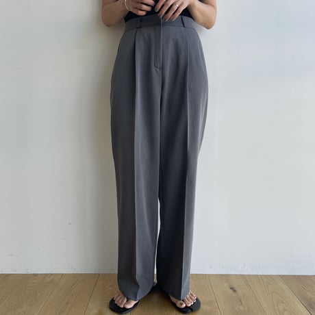 《予約販売》one tuck straight slacks pants/2colors_np0883