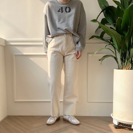 ✳︎予約販売✳︎point white jeans_np0005