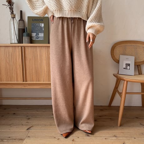 《予約販売》knit easy pants/2colors_np0295