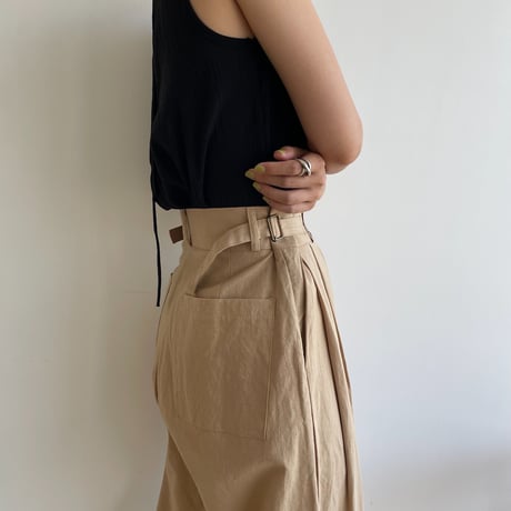 《予約販売》belt linen pants/2colors_np0622
