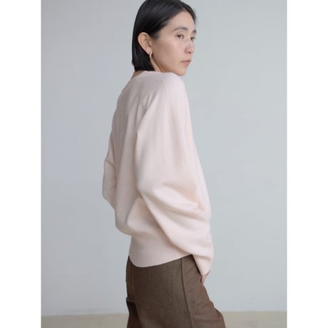《予約販売》v neck soft knit tops/2colors_nt2498