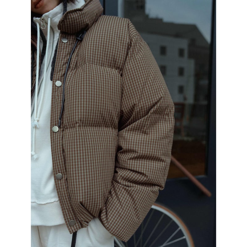 NOKCHA original】mannish down jacket/check_no04