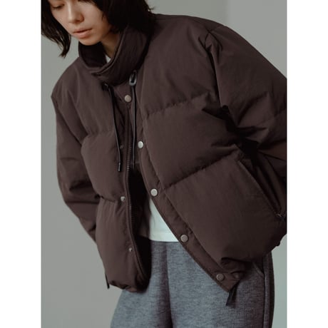 【 RESTOCK 】【NOKCHA original】mannish down jacket/ash brown_no0476