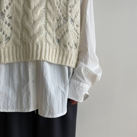 《予約販売》low gauge knit vest/2colors_nt1480