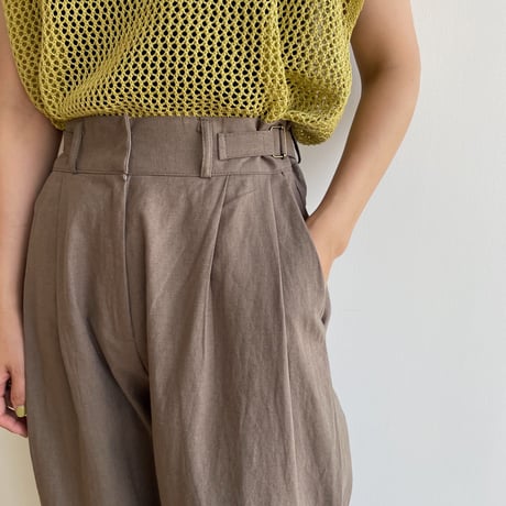 《予約販売》belt linen pants/2colors_np0622