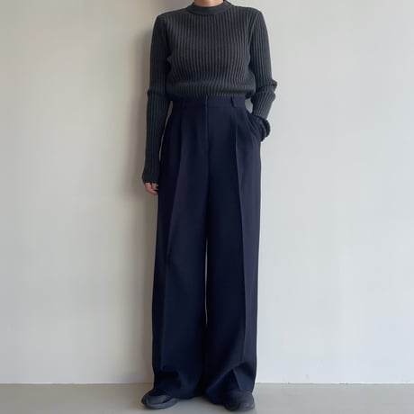 《予約販売》two tuck material wide pants/2colors_np0946