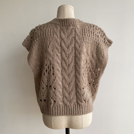《予約販売》low gauge knit vest/2colors_nt1480