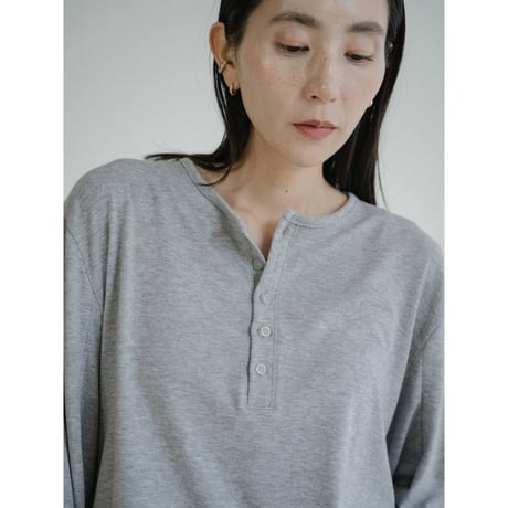 《予約販売》button accent tops/2colors(unisex)_nt2427