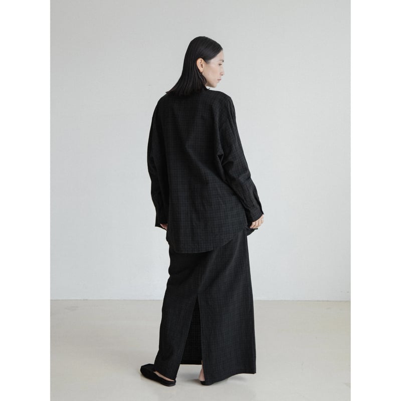 予約販売check pattern long skirt/2colors_ns0099 |