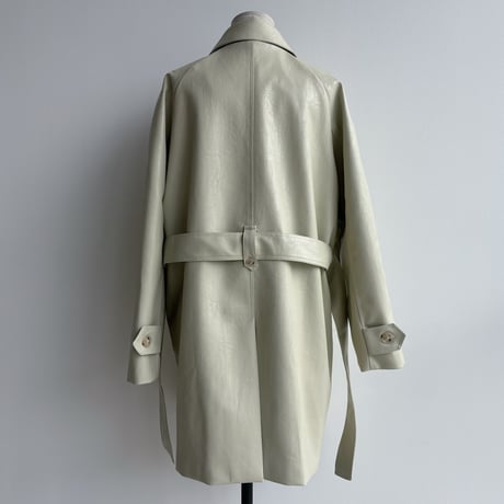 《予約販売》raglan eco leather jacket/2colors_no0361