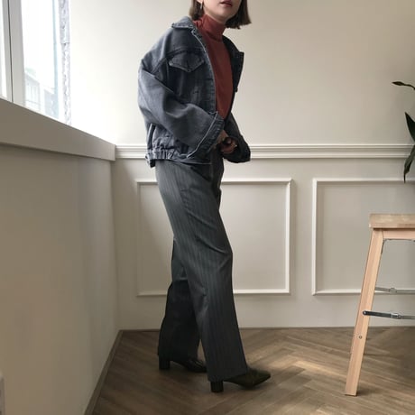 ストライプロングスラックス/2colors