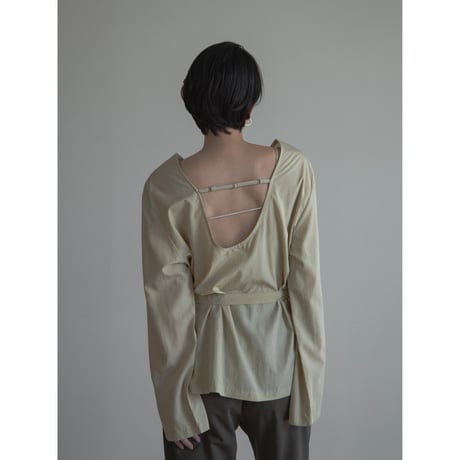 《予約販売》2way back accent blouse/2colors_nb0259