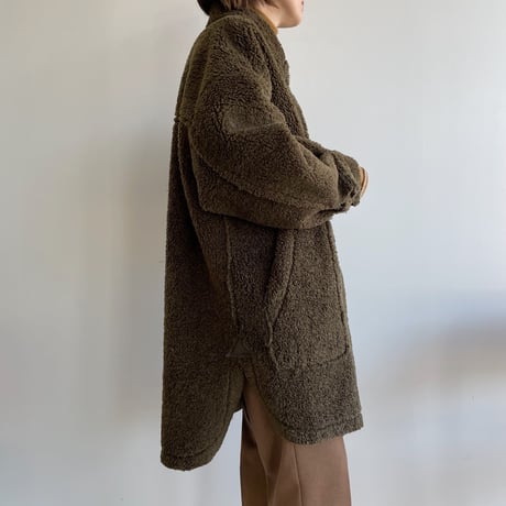 【nokcha original】boa mouton jacket/khaki_no0187