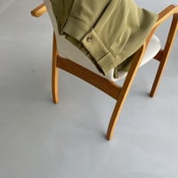 【nokcha original】 quality two tuck wide pants/green tee_np0466