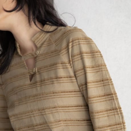 【nokcha original】jacquard lady dress/beige_nd0117