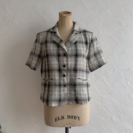《予約販売》s/s check jacket/2colors_no0089