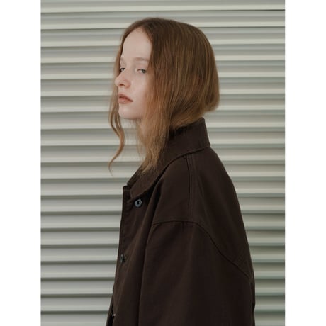 【NOKCHA original】cotton over jacket/brown_no0466