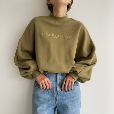 【nokcha original】“latte de the vert”mtm/green tee_nt1066