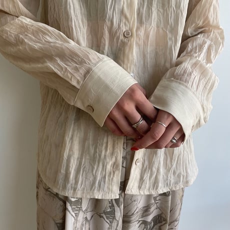 《予約販売》sheer rincl shirt/2colors_nb0054