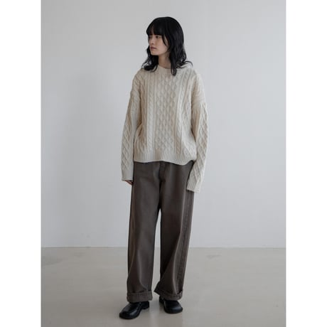 《予約販売》cable knit pullover/2colors_nt2213