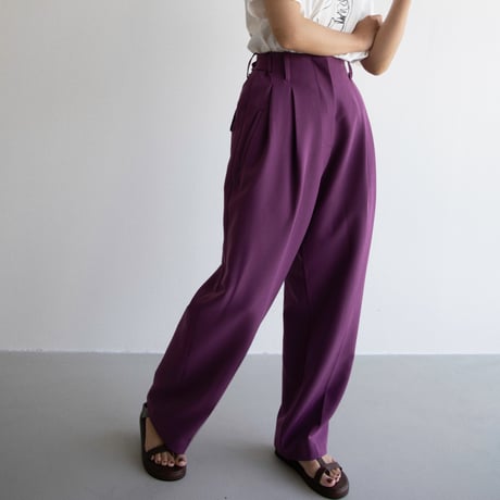 【nokcha original】waist pants/grape_np0596
