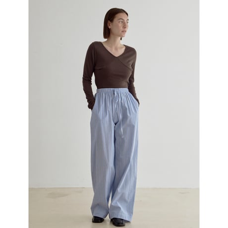 《予約販売》stripe cotton pants/2colors_np1232