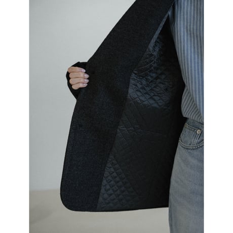 《予約販売》quilting linner wool jacket(unisex)_no0504