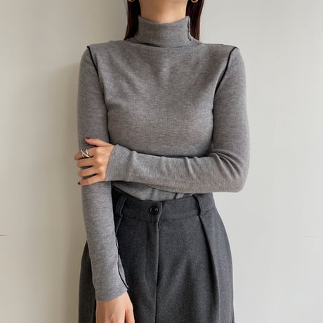 《予約販売》piping lib knit/2colors_nt1557