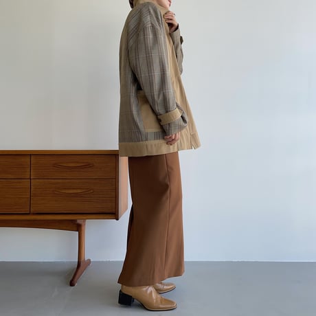 【nokcha original】quilting liner check jacket_no0162