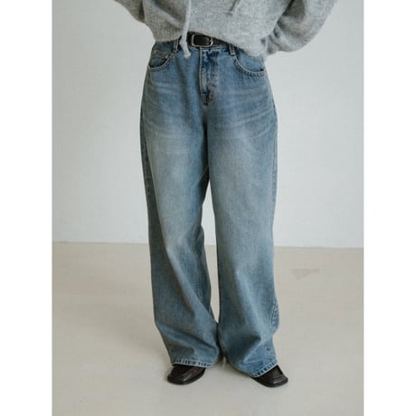 《予約販売》vinage like wide jeans_nj0163