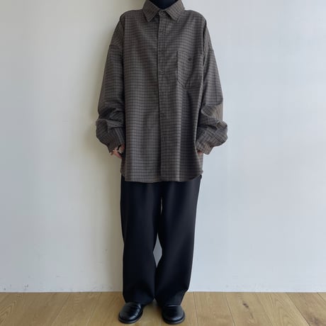 《予約販売》check over mannish shirt/2colors(unisex)_nb0208
