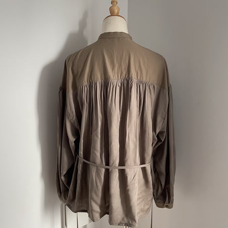 【nokcha original】2way volume blouse/ moca_nt0842